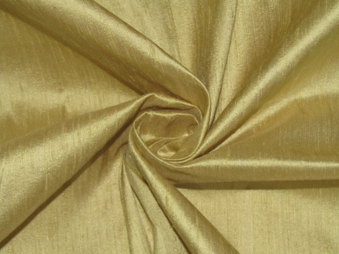 Yellow 100 % Pure Mulberry Silk Fabric by the Yard/ Satin Silk