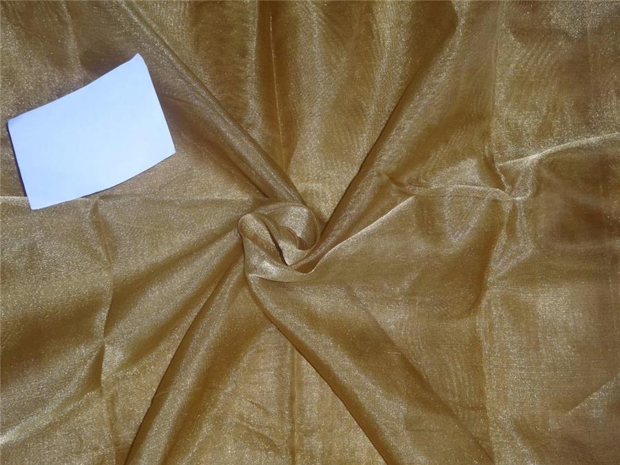 100% Silk tissue fabric with gold 44 inches wide [12328