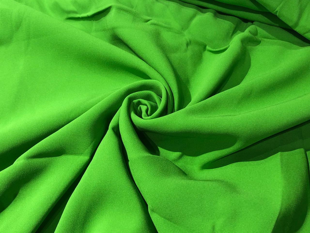 Pure silk crepe fabric 40 momme weight 44" wide available in 4 colors parrot green, aegean blueblue