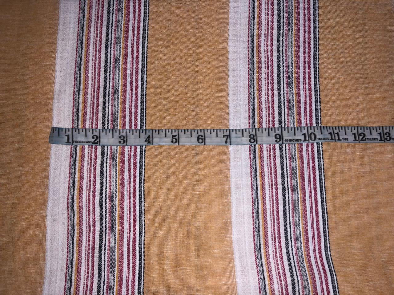 Cotton Linen Jacquard  stripes 58" wide [16311]