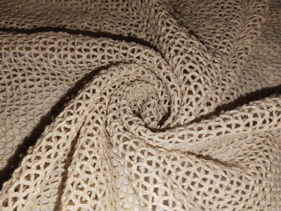 Cotton x jute fancy LACE overlay fabric offers intricate woven patterns 72"available in 5 designs