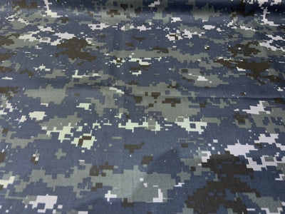 Woodland Green Digital Camouflage Nylon/Cotton Twill fabric 62" wide [16212]