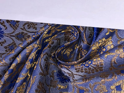 Silk Brocade fabric with subtle metallic gold   JACQUARD BRO931/BRO987 available in 5 colors grey, mint ,silver grey, sapphire and yellow