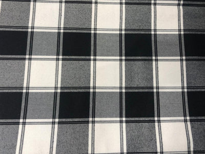 100% Cotton twill  plaids with  available in 2 colors BLACK / WHITE AND PINK/WHITE