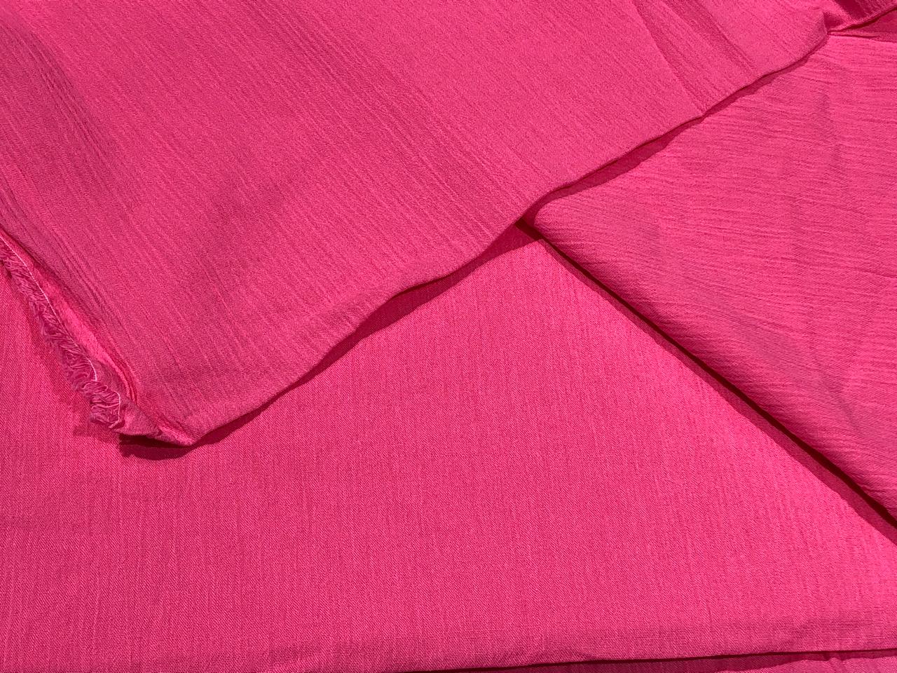 Cotton crush crepe  fabric 58" wide available in 10 colors deep orange /blush/royal blue/lemon/black/white/scarlet red/amethyst/pink and peach