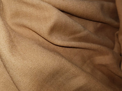 Silk X Wool Twill Fabric available in 3 colors white ivory, brown and camel