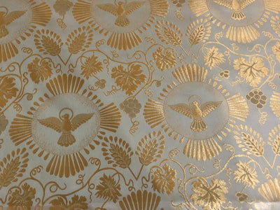 Brocade fabric VESTMENT 60" wide  available in gold x metallic gold and metallic silver BRO968