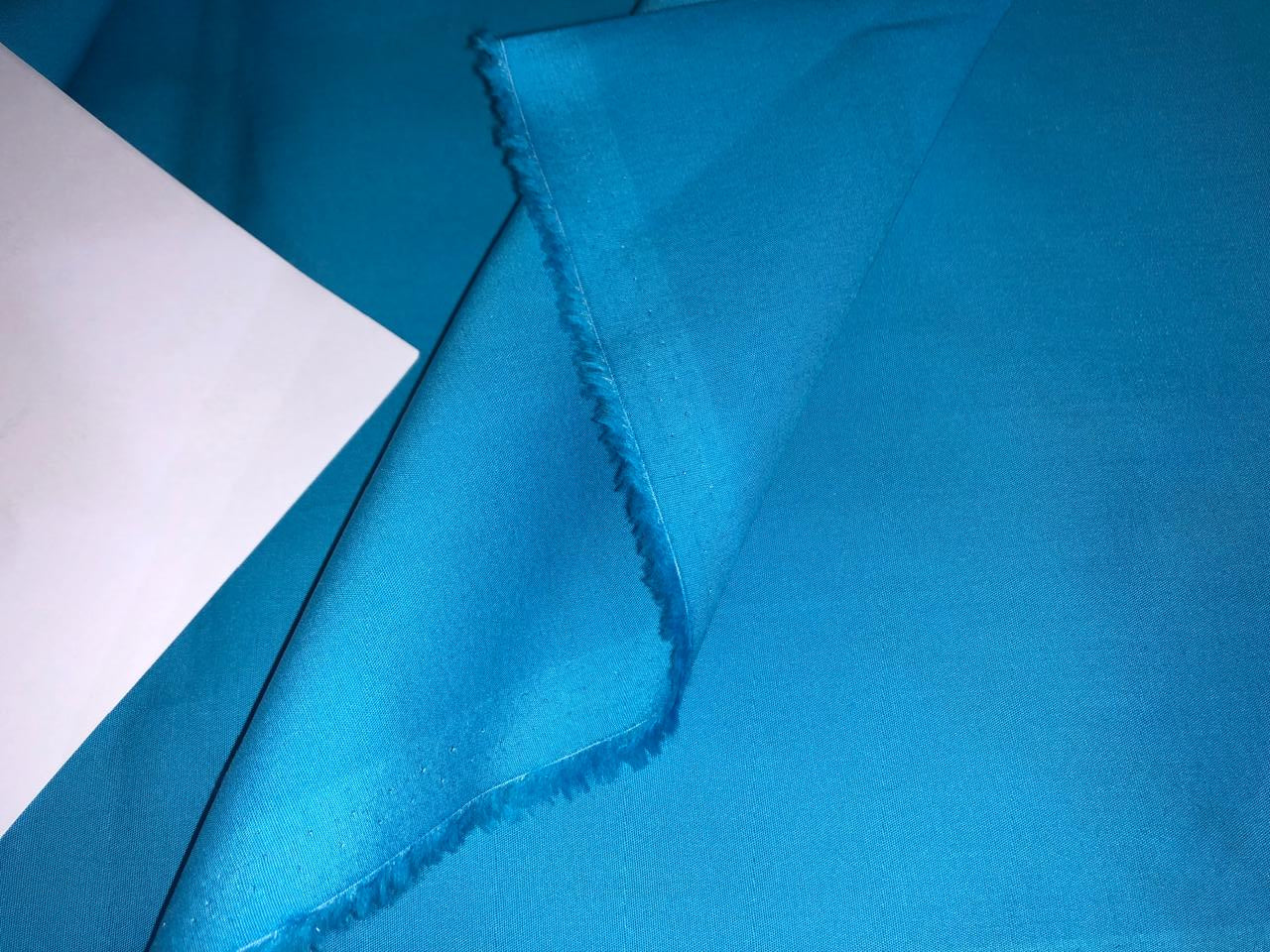 100%  Cotton Poplin MILL DYED  58" WIDE available in 4 colors ivory, turquoise blue, coral, dusty rose