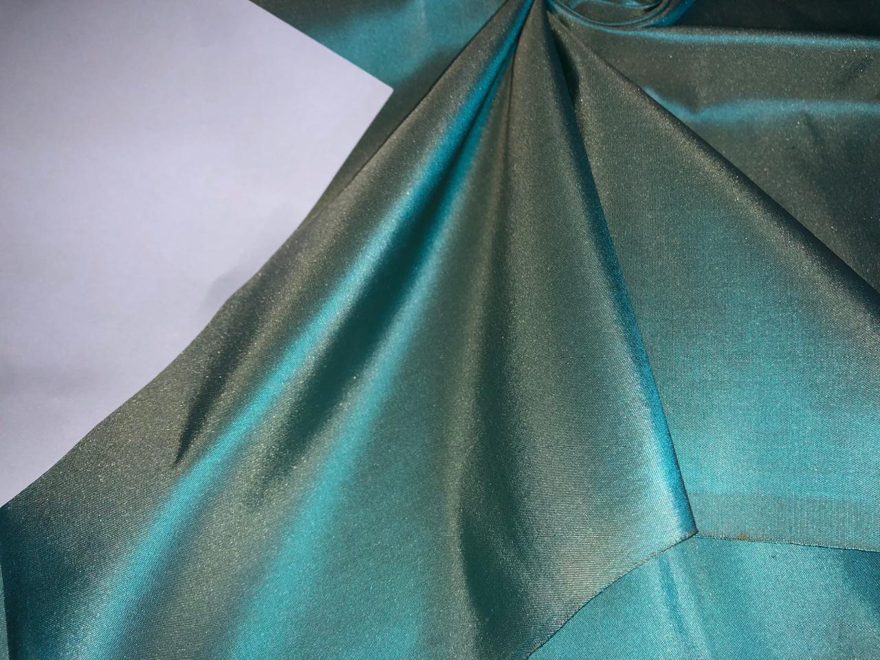 Silk TAFETTA fabric BLUE X GOLD  54"wide TAF343