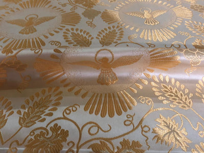 Brocade fabric VESTMENT 60" wide  available in gold x metallic gold and metallic silver BRO968