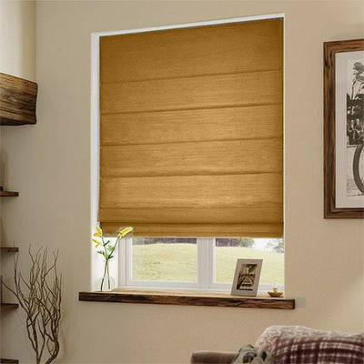 Pure silk slubby dupion roman blinds