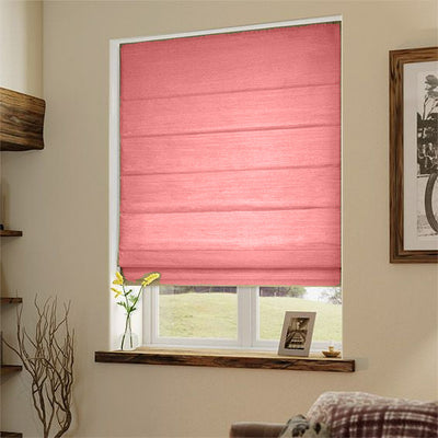 Pure silk slubby dupion roman blinds