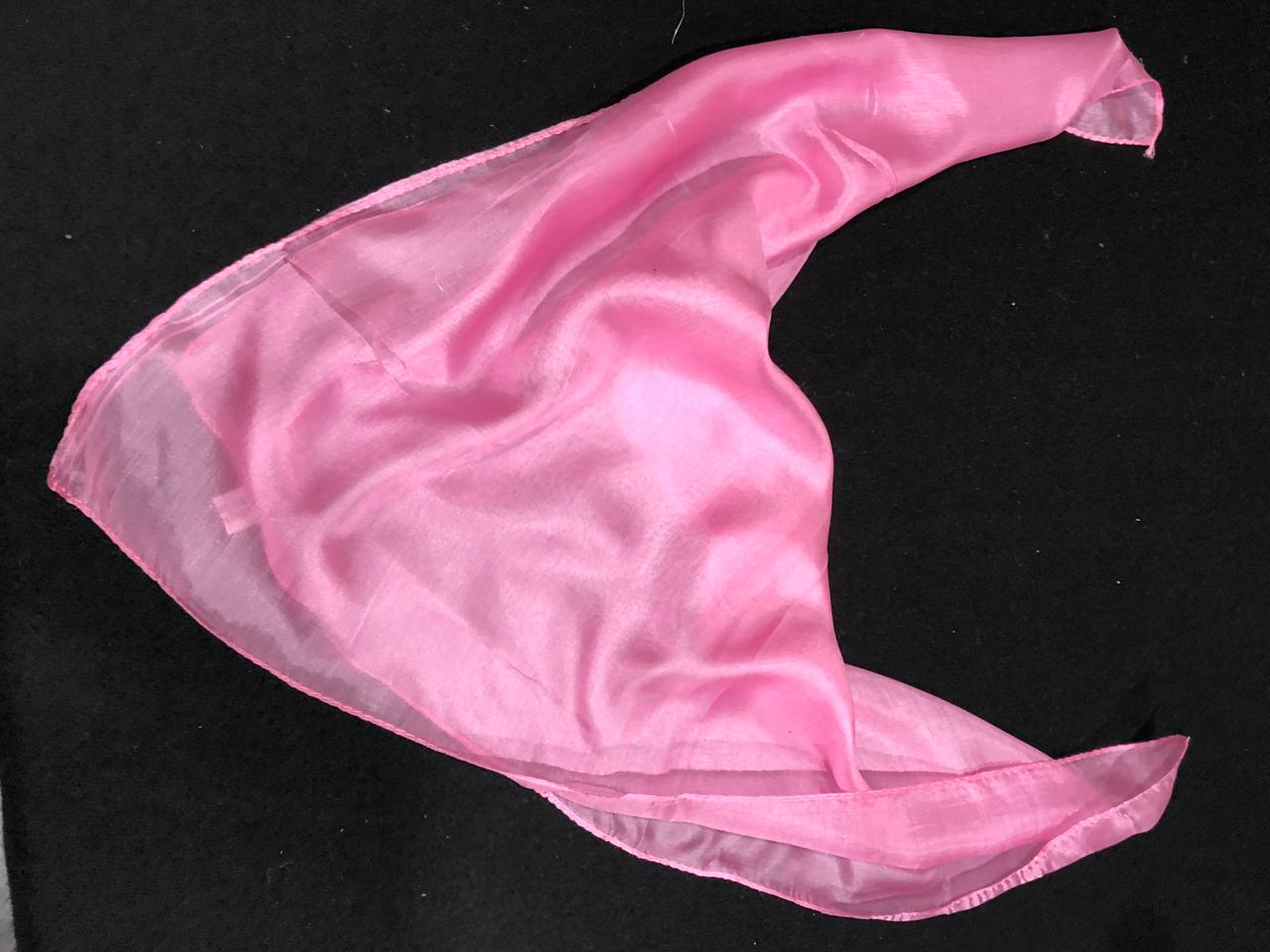 100% SILK SCARVES/POCKET SQUARES  19" X 19" available in 6 COLORS shocking pink ,nude ,purple ,pink, turquoise and peach