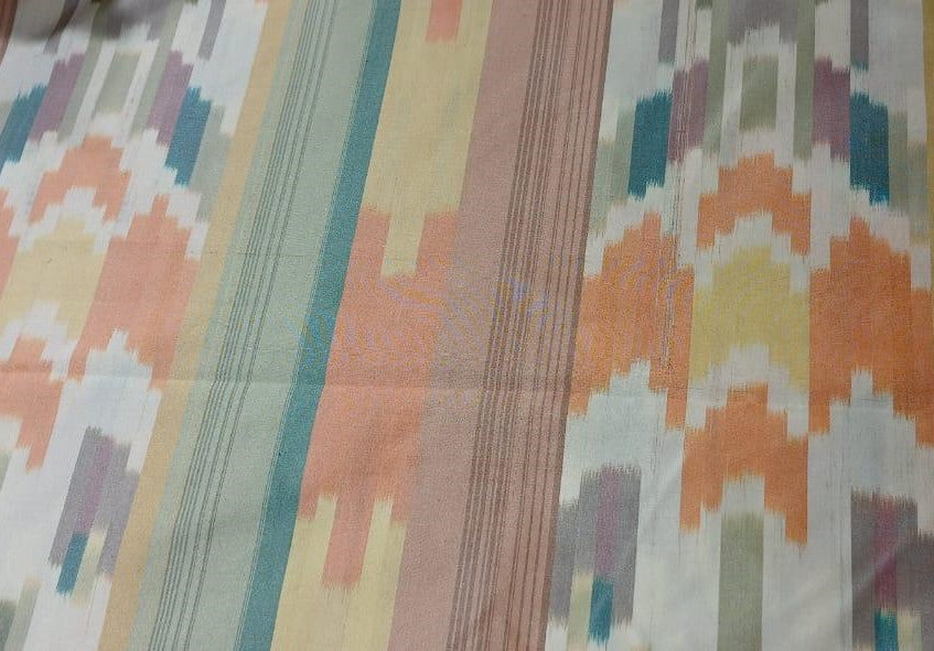 100% silk taffeta fabric IVORY,PEACH,SALMON,TEAL AND GREY PLAIDS 54&quot; wide CHOICE OF BUYING 3.80 YARDS OR 4 YARDS