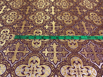 Brocade fabric VESTMENT 60" wide  available in 4 colors green/ blue/ red and purple BRO950