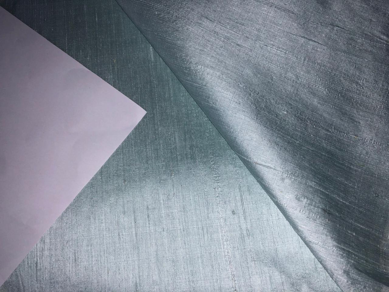 100% PURE SILK DUPIONI FABRIC MINT color 44" wide WITH SLUBS MM127[1]