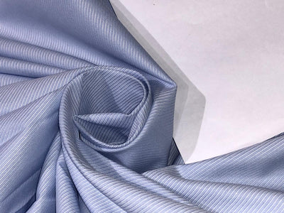 100% Cotton Italian Shirting 58" wide powder blue with fractional TWILL [16796]