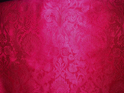 Brocade Fabric FLORAL Jacquard   44" WIDE available in 7 colors red,black,green,pink,wine,navy and goldBRO984