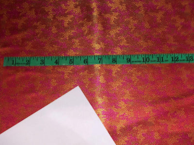 Silk Brocade Fabric  jacquard  44" wide BRO954 available in 4 colors cream pastel pink and grey /red pink and gold/sea green and lavender/pink and grey