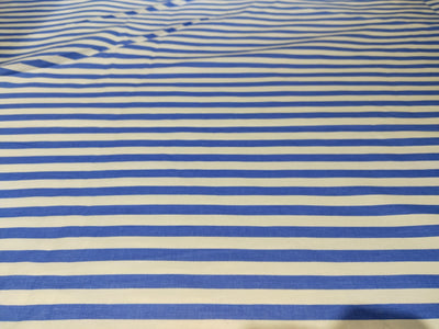 100% Cotton Poplin STRIPES  58" wide AVAILABLE IN 4 COLORS bright blue/sky blue/pink and baby blue