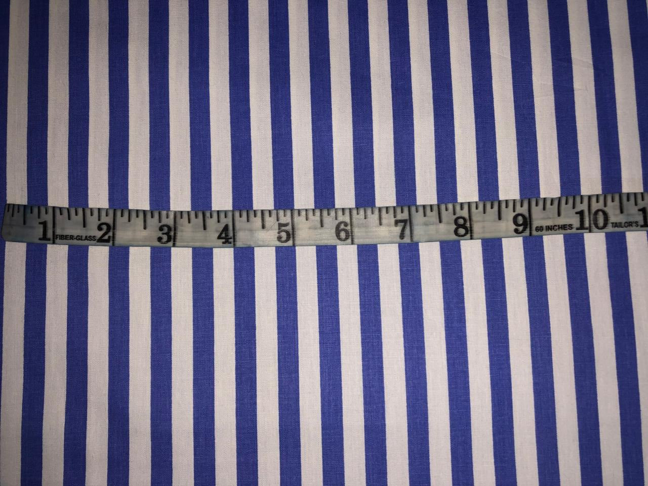 100% Cotton Poplin STRIPES  58" wide AVAILABLE IN 4 COLORS bright blue/sky blue/pink and baby blue