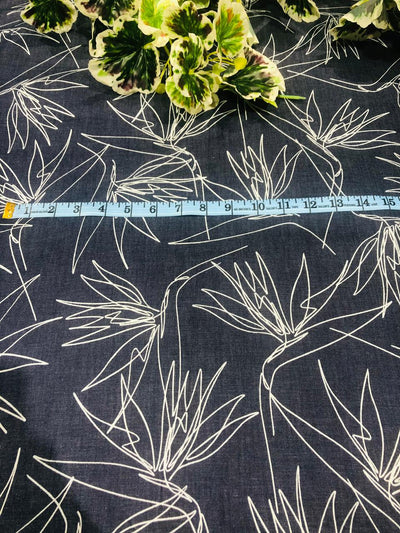 100% Cotton Denim  Fabric 58" wide available in 3 DESIGNS plaids/stripes and abstract