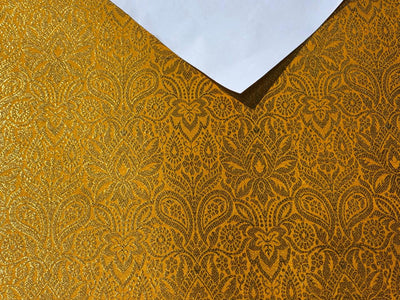 Silk Brocade fabric 44" wide INTRICATE JACQUARD available in 10 colors pink,gold,black,dark magenta,red,parot green,orange,royal blue,mango and burgandyBRO995