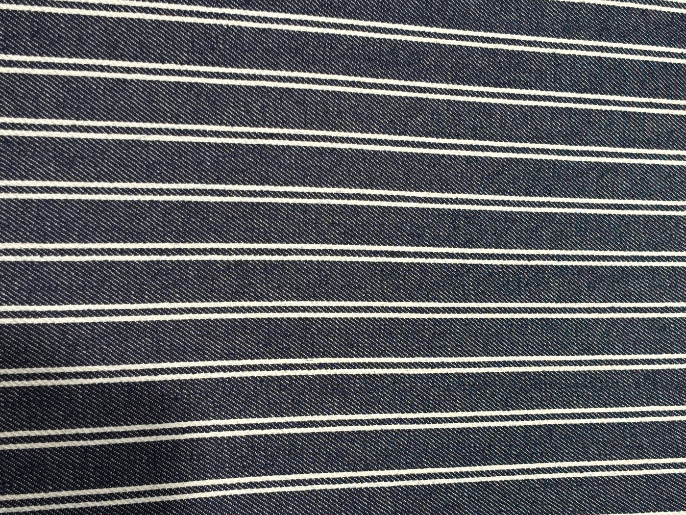 100% Cotton Denim STRIPES available in 2 different styles double stripe and single stripe [17175/76]