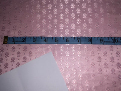 Silk Brocade fabric 44" wide SELF JACQUARD  pinkish peach  BRO956[3]