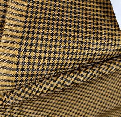 SUITING PLAIDS POLYESTER VISCOSE 58" available in 2 colors tan/black and black/white