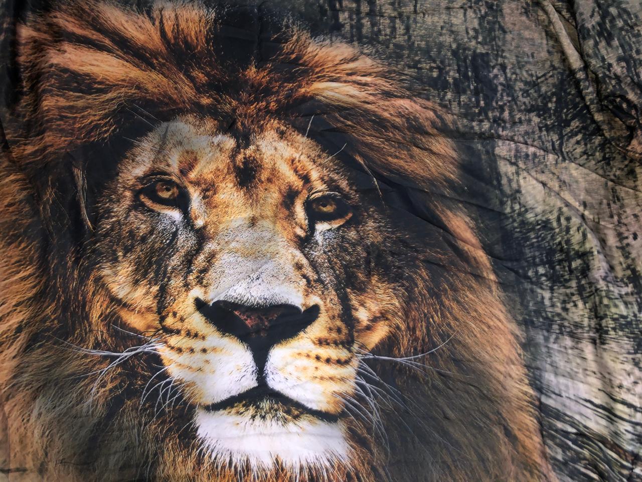 Satin 58" wide TIGER/LION/ANIMAL PRINTS available in 4 choice of prints