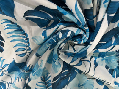 POLY MUSLIN PRINTED FABRIC 56" wide TROPICAL/ BEACH WEAR