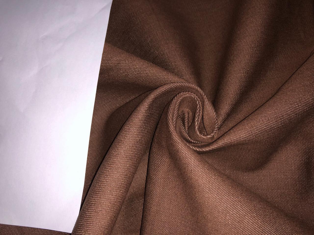 100% Cotton Denim Fabric 58" wide available in 2 COLORS bright shade of sky blue and brown