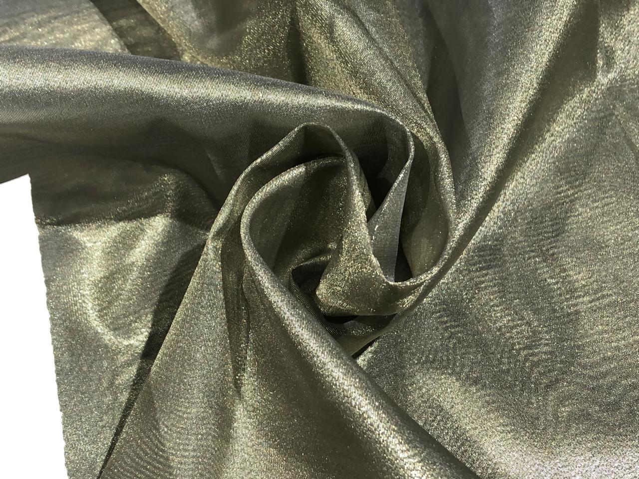 Metallic tissue Crushed and Solid   44" wide available in 6 sets of matching crush and solid silver grey with a green tinge/green x metallic gold/rosewood x metallic gold/TYRIAN purple x metallic gold/RASBERRY x gold and chocolate brown x metallic gold