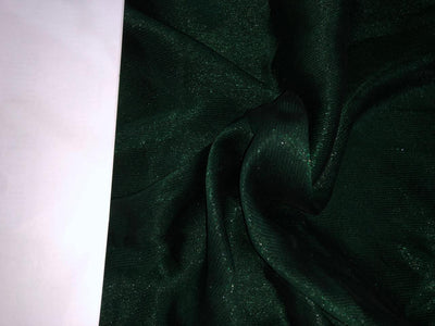 Georgette fabric -with self metallic lurex shimmer available in 2 shades  kingfisher green and green