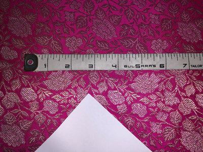 Silk Brocade Fabric metallic gold jacquard  44" wide BRO949A available in 3 colors red/peach and pink