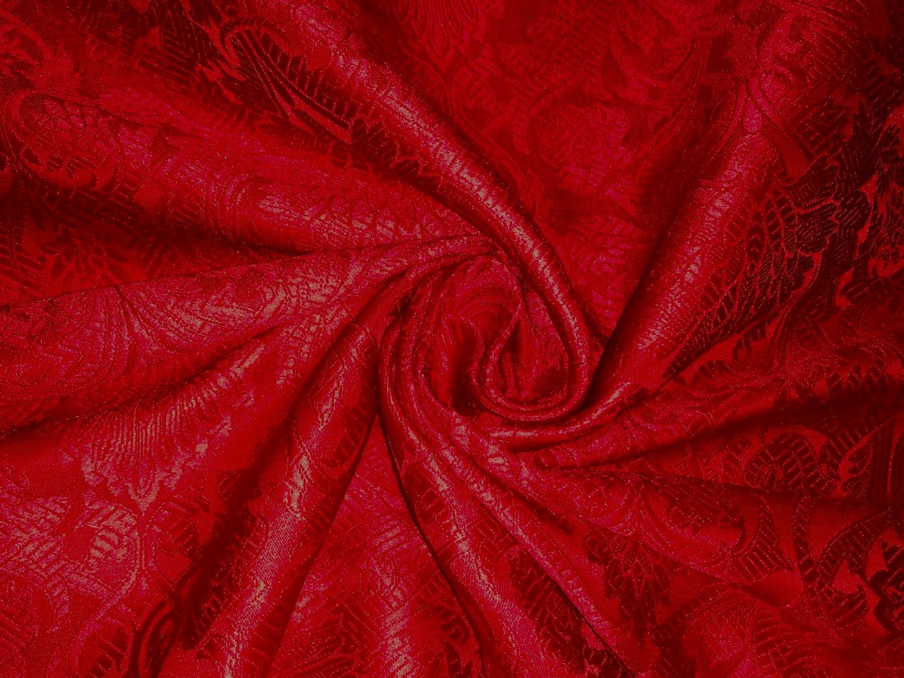 Brocade Fabric FLORAL Jacquard   44" WIDE available in 7 colors red,black,green,pink,wine,navy and goldBRO984