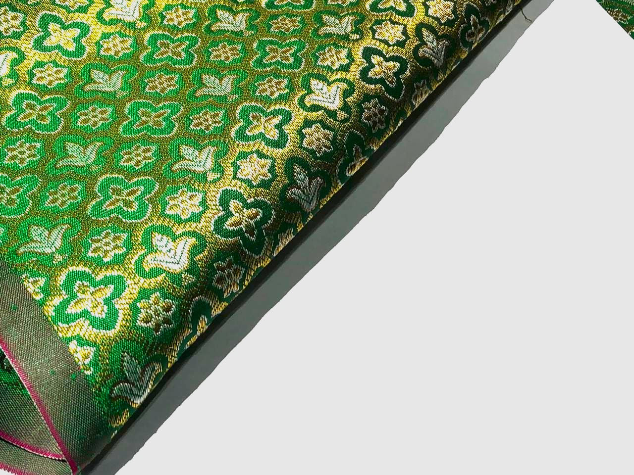 Brocade Fabric Jacquard x metallic gold Gold Color 44" WIDE BRO977 available in 7 colors bright pink , red,royal blue,teal,parrot green,mulberry and ivory