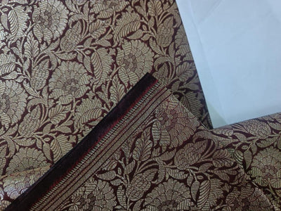 Silk Brocade fabric  44" wide available in 6 colors [BLACK NAVY WINE GOLD BURGUNDY PURPLE]BRO883