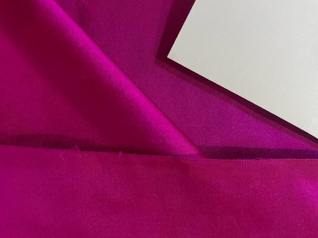 SILK Dupioni FABRIC Bright Fuchsia color 54" wide DUP67[2]