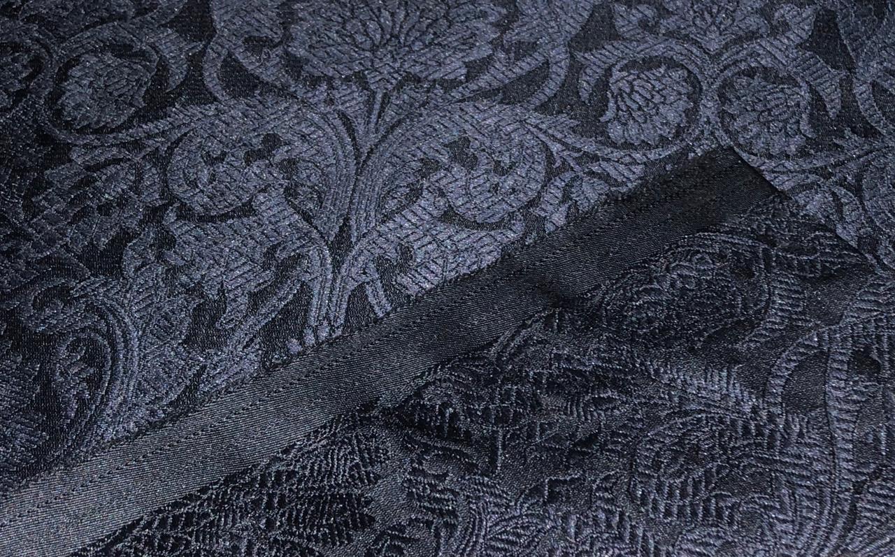 Brocade Fabric FLORAL Jacquard   44" WIDE available in 7 colors red,black,green,pink,wine,navy and goldBRO984