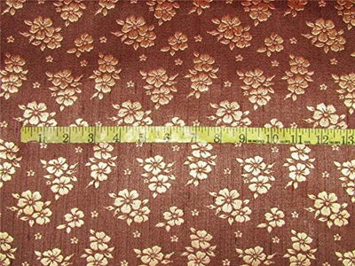 Reversible Brocade fabric available in 2 colors brown x gold and purple x gold BRO622[1/2]