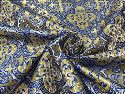 Brocade fabric VESTMENT 60" wide  available in 4 colors green/ blue/ red and purple BRO950