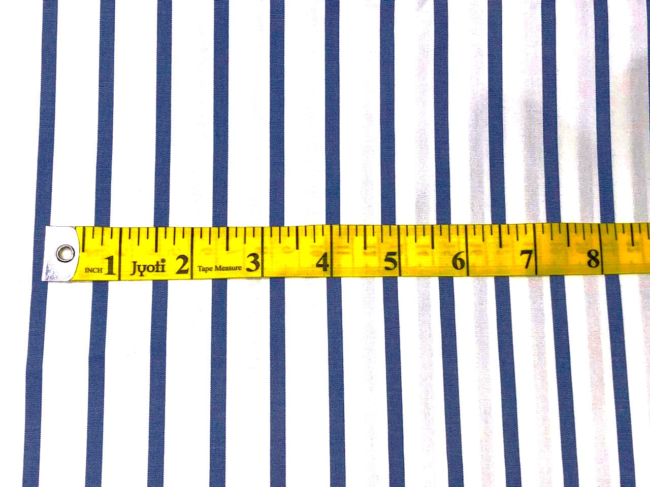 100% Cotton 40'S STRIPES  58" wide AVAILABLE IN 3 COLORS white and denim blue/white and navy and denim blue and white