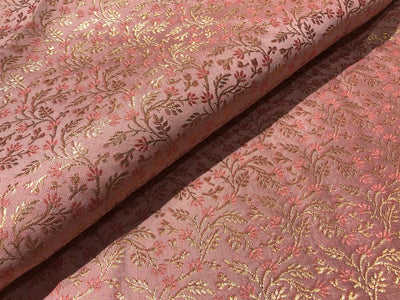 Silk Brocade fabric  pink floral   jacquard  BRO1004[1]