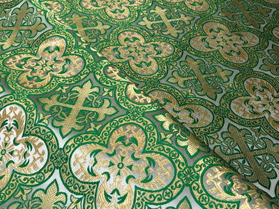 Brocade fabric VESTMENT 60" wide  available in 4 colors green/ blue/ red and purple BRO950