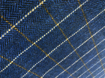 Suiting fabric made in Huddersfield ,England WOOL X TWEED  available in 3 colors teal, blue and navy[16873/74/75]