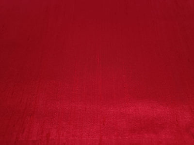 100% PURE SILK DUPIONI FABRIC  RED 44" wide WITH SLUBS MM110[1]