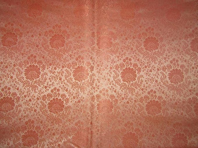 Silk Brocade Fabric Peach COLOR 44" WIDE BRO767[3]