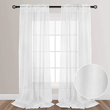 100% Sheer Linen Curtains